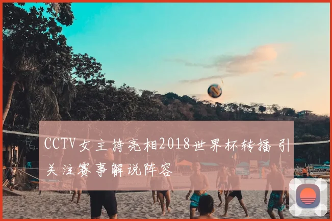 CCTV女主持亮相2018世界杯转播 引关注赛事解说阵容